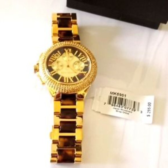 Michael Kors Camille Pave Gold-Tone Women's Watch - Color (Tortoise) - Picture 2 of 12